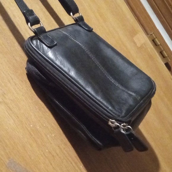 Vintage Fossil Beautiful Quality Leather Organizer Bag - Picture 6 of 13